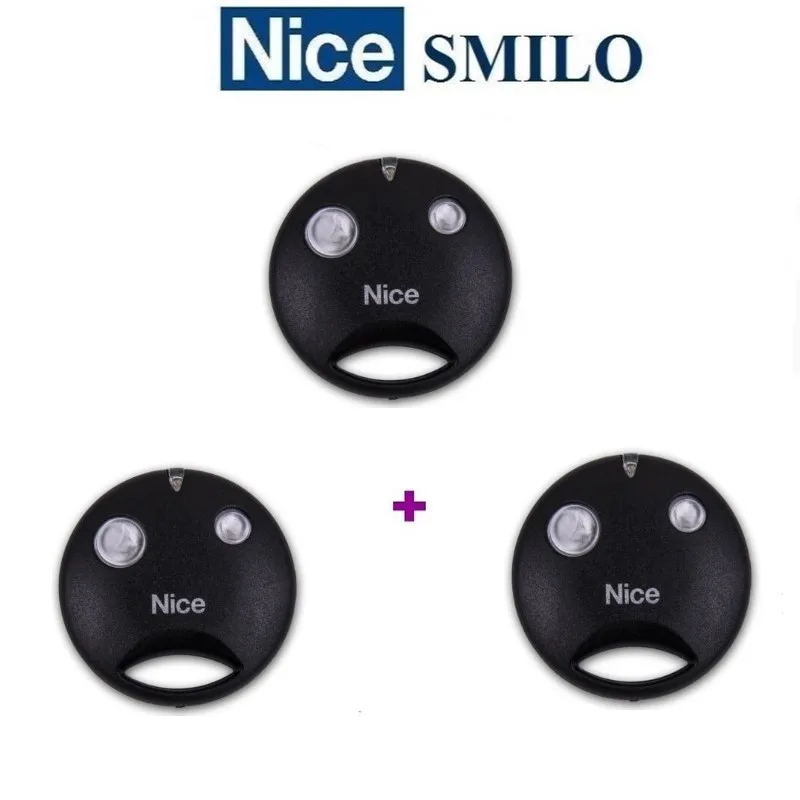 

3pcs for NICE SMILO SM2 transmitter garage door remote control rolling code duplicator