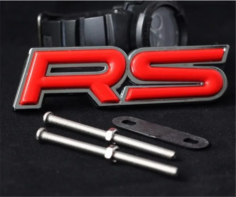 3D ABS RS Front Grille Emblem Car stickers emblem sticker car accessories for Ford Focus Chevrolet Cruze | Автомобили и