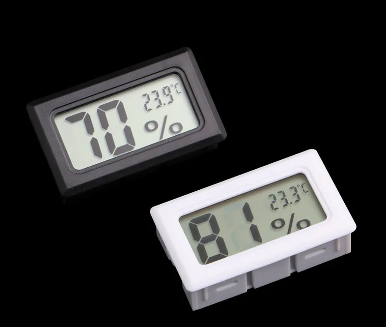 Digital Thermometer Hygrometer Moisture Meter Temperature Humidity Meter Fridge Freezer -50-70C 10%RH~99%RH