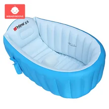Надувные Портативные Детские ванны Нескользящие мягкие безопасные амортизирующие Детские ванны держать складываемая портативная ванная