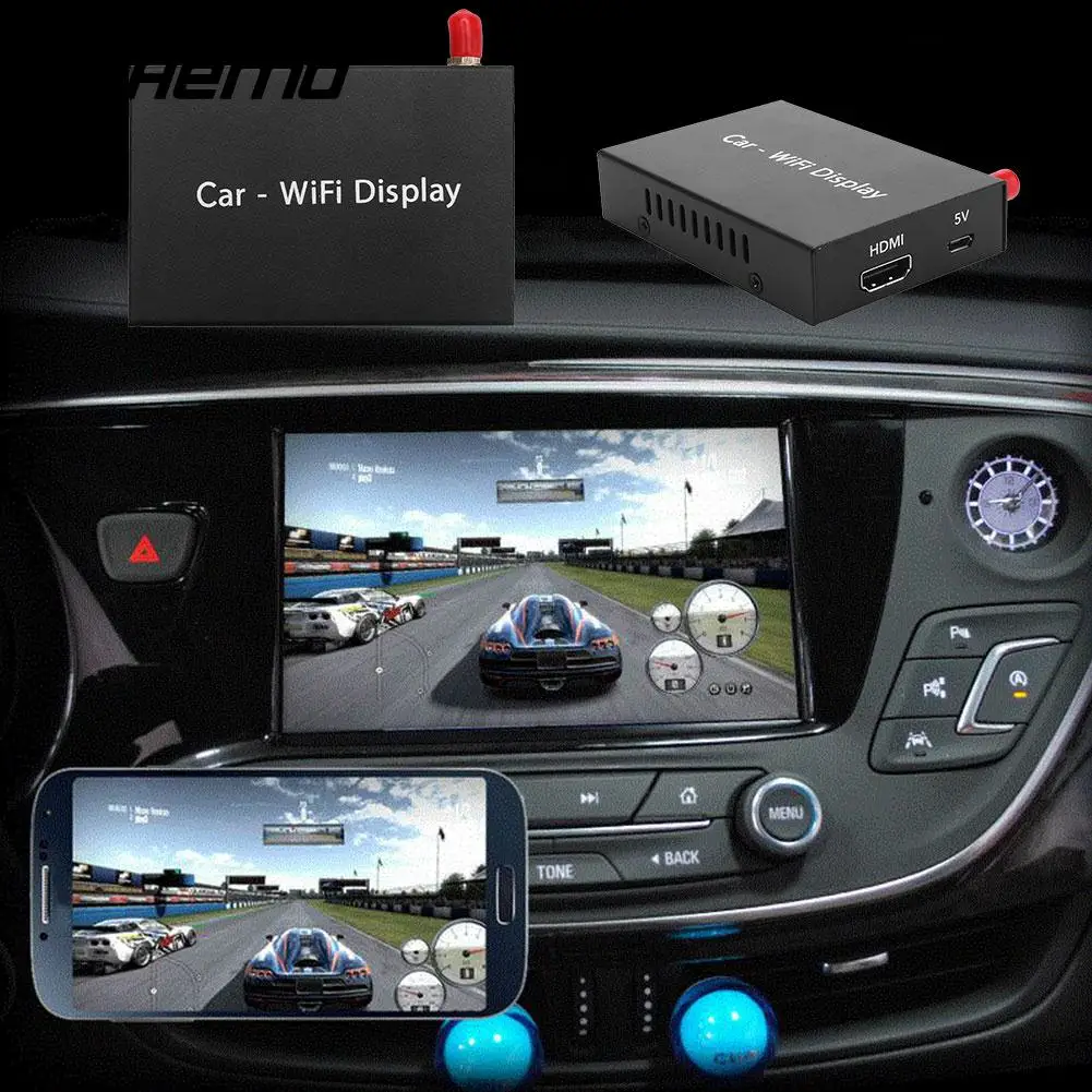 

Miracast Push Device Screen Mirror Display Portable Screen Mirroring Box Automobile Car with 2.4G Antenna Smart
