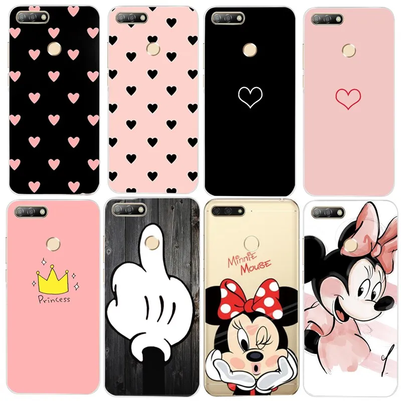 

Silicone Painting For Honor 7A Pro Cases Cartoon Soft TPU 360 Case Protector Cover For Y6 Prime 2018 Honor 7A P30 Lite Pro