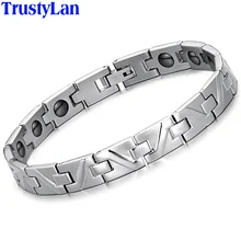 TrustyLan модные роскошные медицинские магнитные браслеты для женщин женские свадебные ювелирные аксессуары браслет AliExpress нарукавник