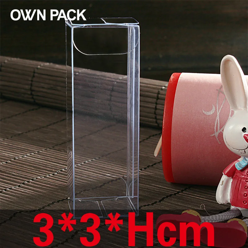 

10 pcs/lot 3*3*Hcm packaging boxes / plastic container / retail / chocolate box / candy box / gift package / PVC boxes / custom