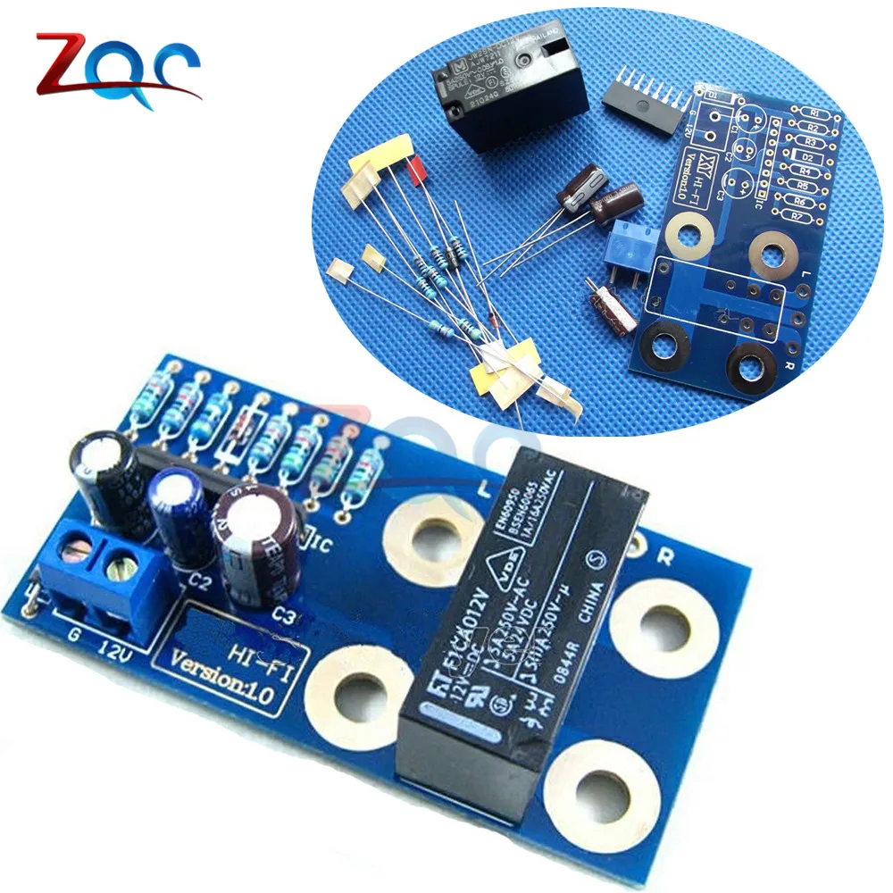 Dual channel UPC1237 Speaker Protection Board Kit Boot Delay DC