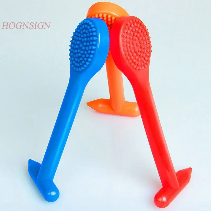 Meridian Clapper Silicone Rubber Body Massage Stick Hammer Beat Fitness Health Pat Sha Board