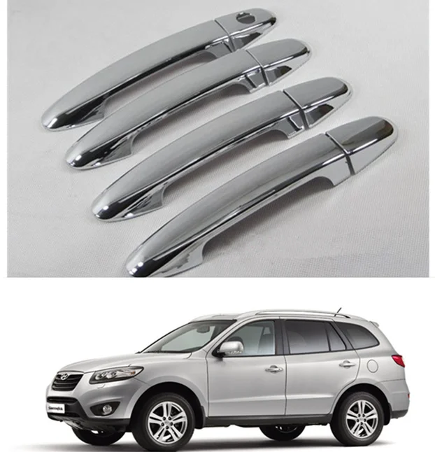 For 2006 2007 2008 2009 2010 2011 2012 Hyundai Santa Fe Chrome Door Handle Bowls