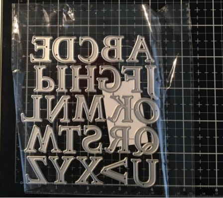 Uppercase алфавитов металла резки штампы для DIY Скрапбукинг крафт бумага карты