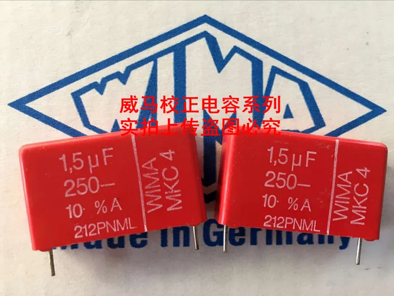 

2020 hot sale 10pcs/20pcs German capacitor WIMA MKC4 250V 1.5UF 250V 155 1U5 P: 27.5mm Audio capacitor free shipping