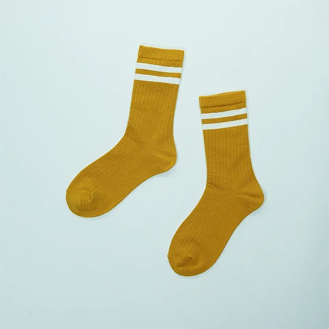 Женские винтажные одноцветные носки в стиле «Ретро», полосатые носки, модные повседневные винтажные носки для девочек - Цвет: 5pairs