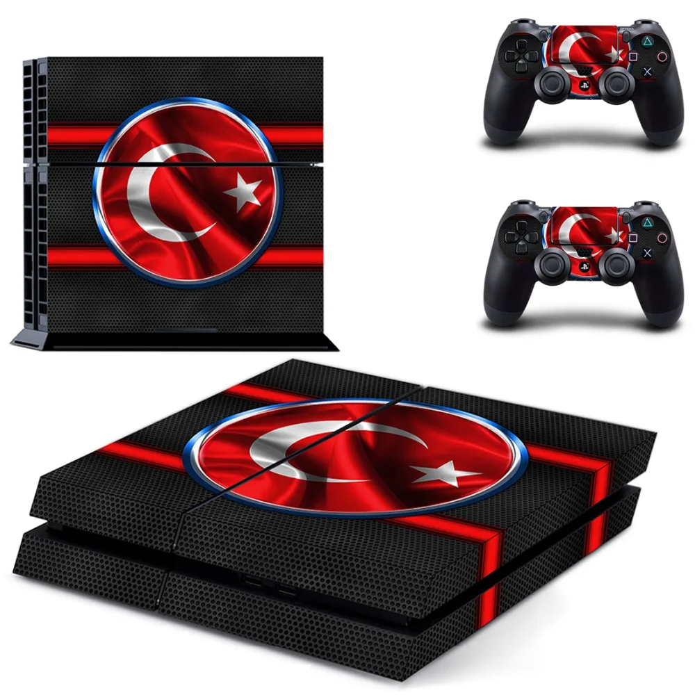 Турецкий Национальный флаг PS4 наклейка на кожу Виниловая для Playstation 4 консоль и 2