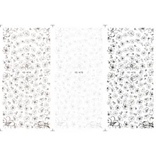 3 упак./лот переводятся с помощью воды, наклейка для ногтей наклейки на ногти Цвет: коричневый, серый, черный цвета с кружевным узором YE474-476