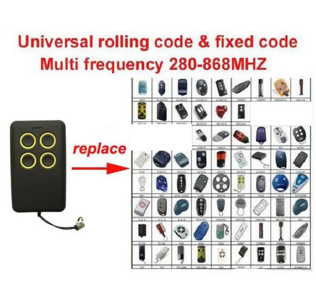 

1pcs Multi frequency copy 280-868mhz rolling code garage door remote control duplicator top quality fine