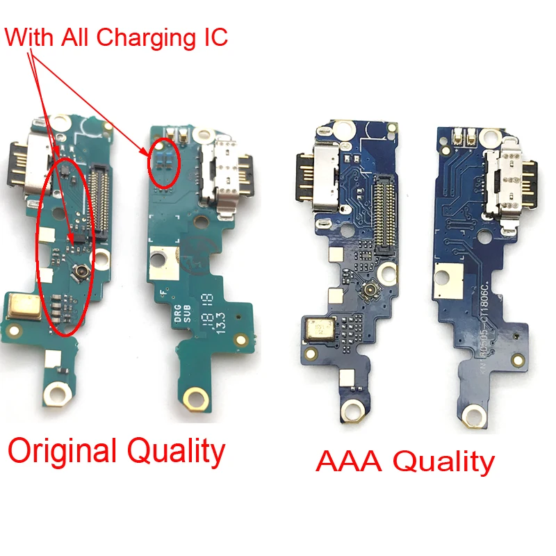 Usb порт для зарядки док-разъем плата для зарядки гибкий кабель с микрофоном для Nokia X6/6,1 Plus TA-1099/1103