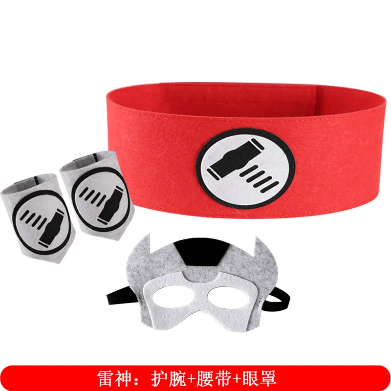 

Super Hero Cosplay Mask Wrist Belt Halloween Evening Party Dress Dress Mask Kids Birthday Party Super Hero Gifts