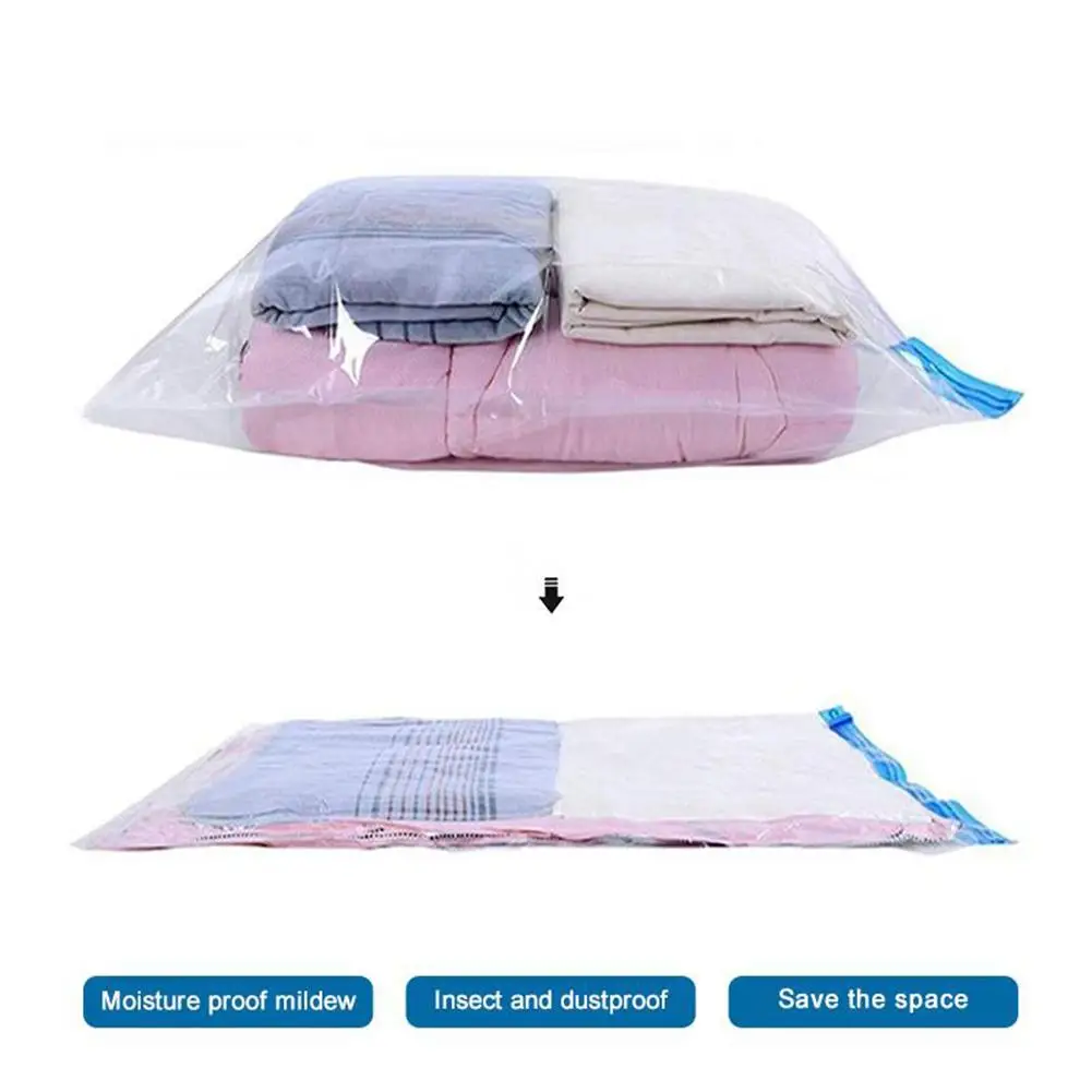 

70*100cm Household Dustproof Vacuum Compress Clothes Quilt Storage Bag Organizer Useful