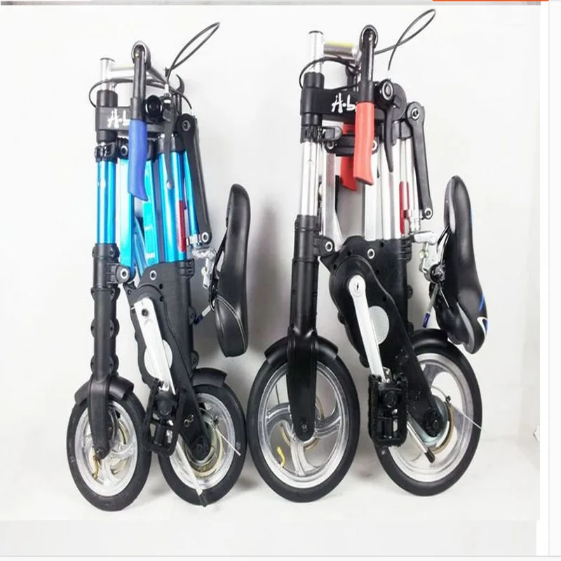 Best Folding bicycle 8 inch unisex ultra light mini convenient fashion 0