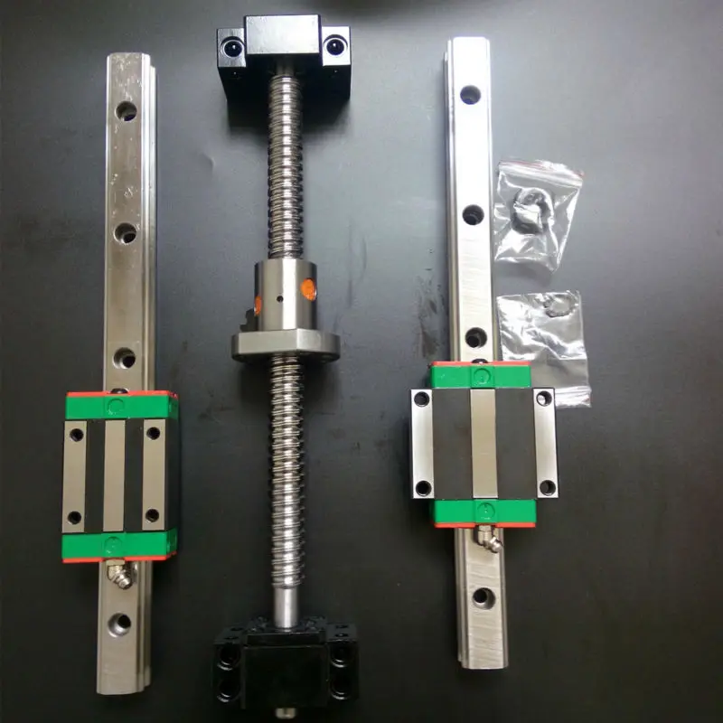 Комплект cnc SBR20-400/1200/1500 линейный железнодорожные наборы + 4x SFU1605-400/1200/1500/1500 мм шарикового винта наборы ухода за кожей + 4 BK BF12 + 4 муфта