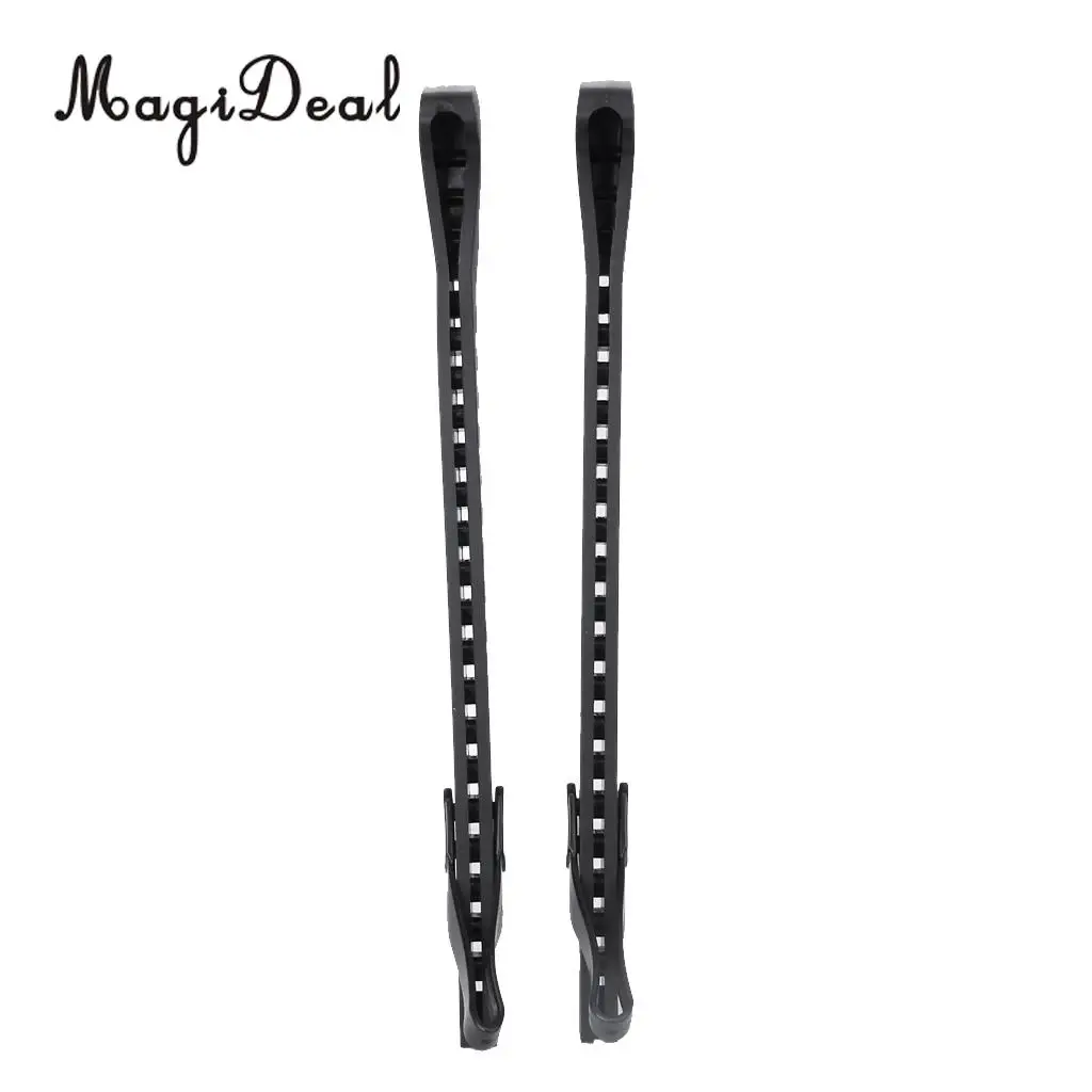 MagiDeal 1Pair Black PVC Ice Hockey Skate Blade Guards Cover Adjustable Outdoor Field Hockey Placement Protect Shoes Accessory