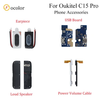 

ocolor For Oukitel C15 Pro USB Plug Charge Board Earpiece Loud Speaker Power Volume Cable For Oukitel C15 Pro Phone Accessories