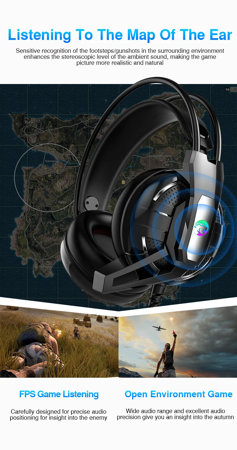 7.1 Channel USB Wired Gaming Headset Deep Bass Game Earphone Computer headphones with microphone led light headphones for PC (3)