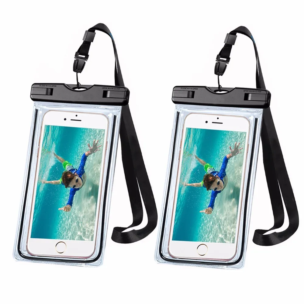 Waterproof Case[2Packs], Mpow IPX8 Watertight Sealed Underwater Dry Bag 9
