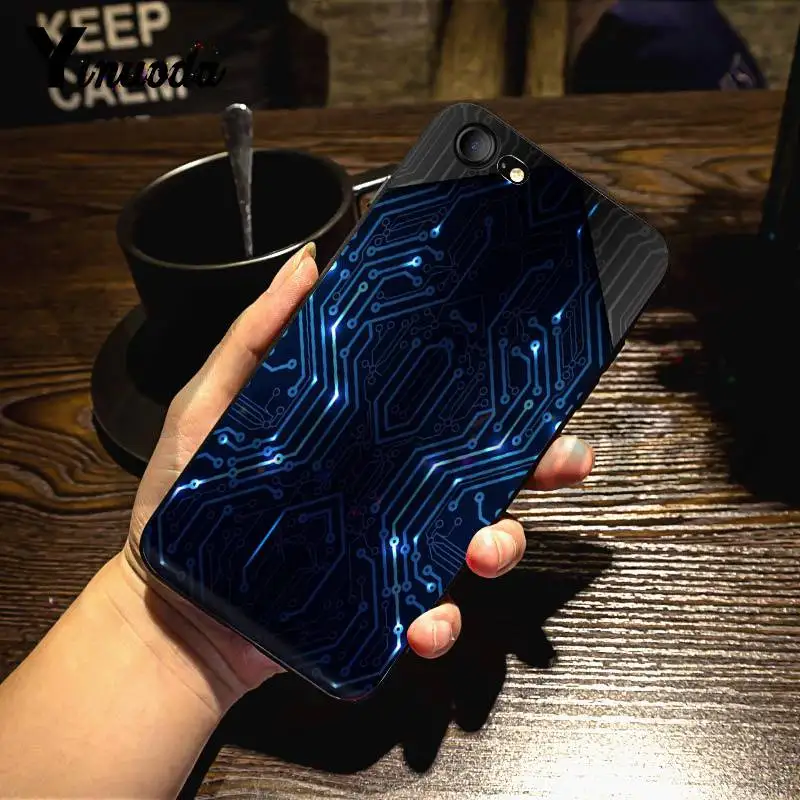 Чехол Yinuoda для iphone 7 6 X роскошная печатная плата оболочка чехол телефона iPhone 6S 6plus
