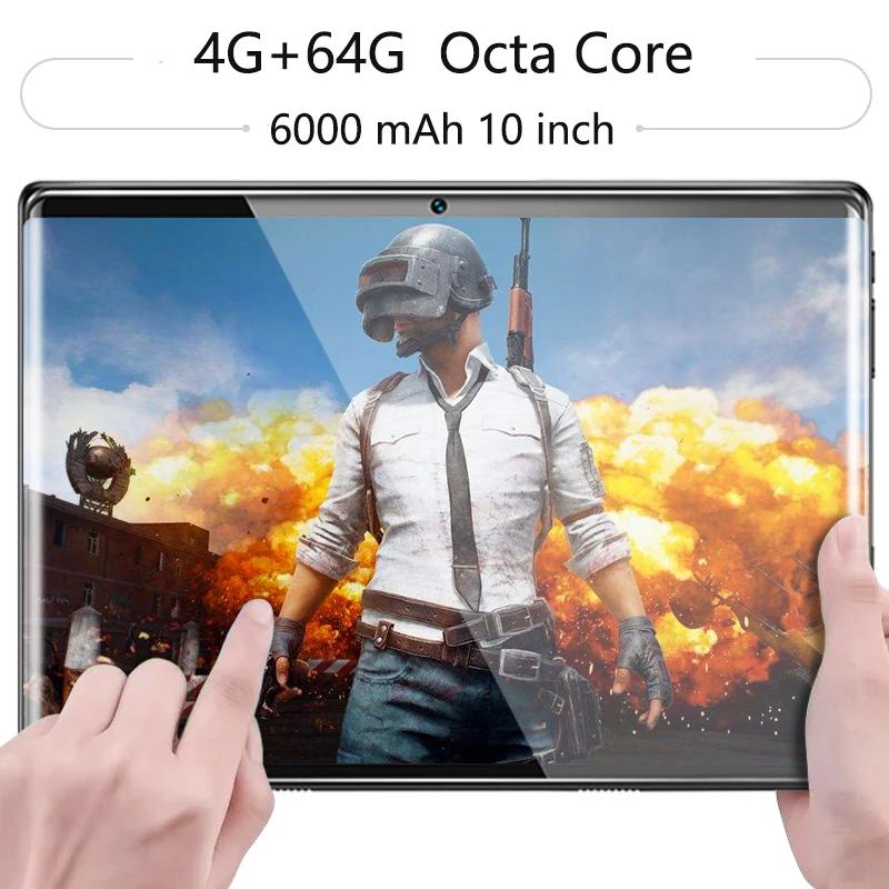 

Hot Super 2.5D Tempered Glass IPS 10 Inch Tablet PC 4GB RAM 64GB ROM Octa Core 3G 4G LTE FDD Dual Sim Cards Android 8.0 Tablets