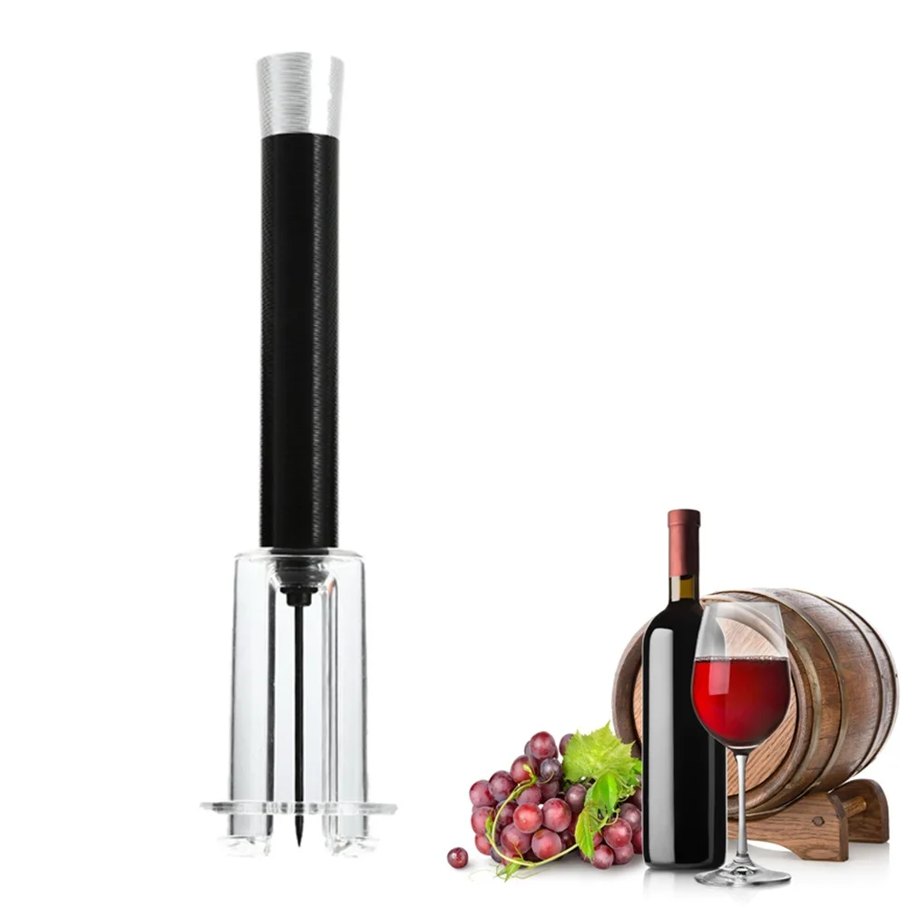 Aluminum Red Wine Opener Eco friendly Air Pressure Cork Popper Bottle