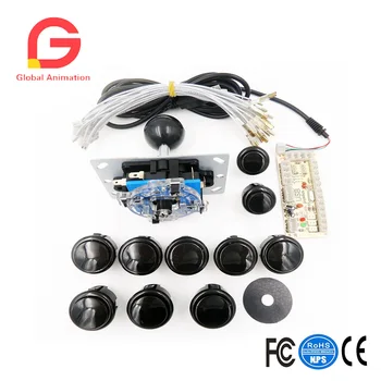 

Zero Delay Arcade Games USB Encoder Joystick DIY Kit With 8 Way Joystick Arcade Button For Mame Jamma
