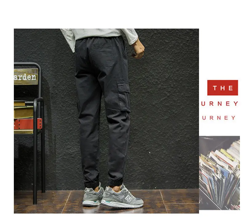 7XL Cargo Pants Men Quality Cotton Pencil Pants Male Washed Slim Fit Pants Mens Trousers Korean Brand MuLS Plus Size Casual Pant 11