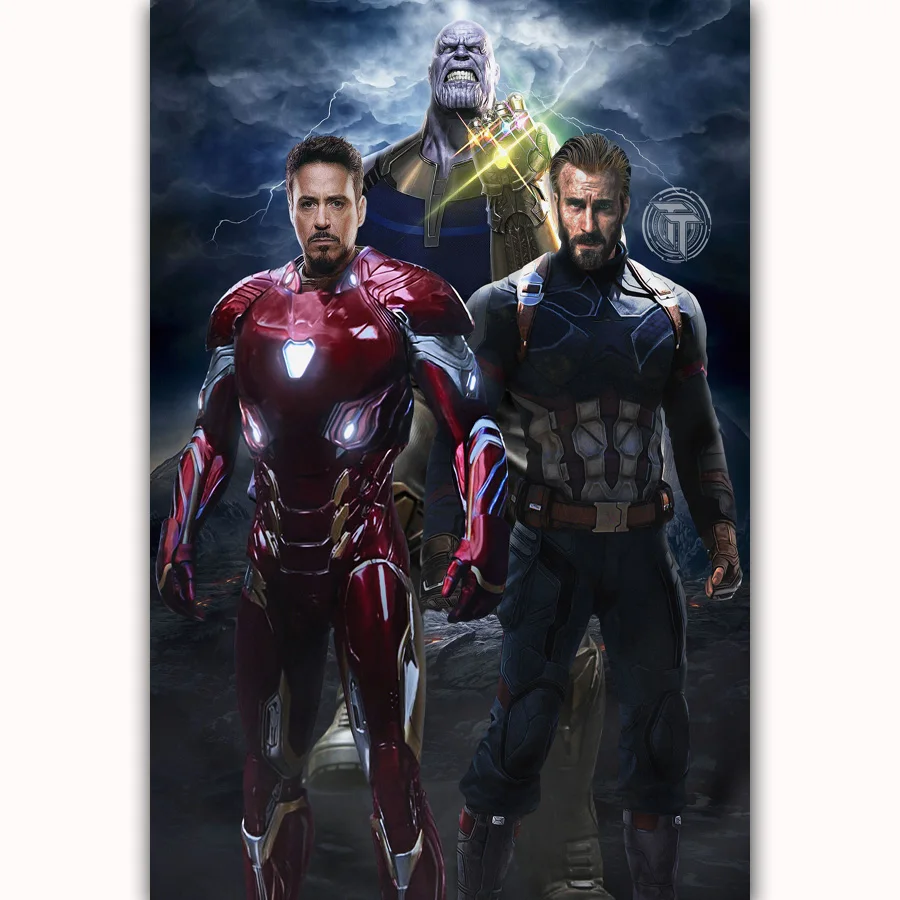 

MQ3379 Hot Avengers Infinity 2018 Movie War Thanos Guardians DC Superhero New Art Poster Top Silk Canvas Home Decor Wall Print