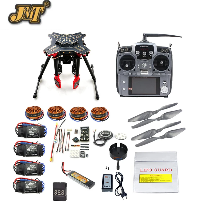 

JMT DIY GPS Drone RC Quadcopter HMF U580 Totem Series PIX Flight Controller 700KV Motor 30A ESC Radiolink AT10 Transmitter
