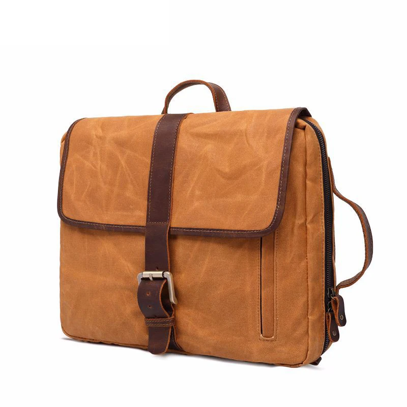 

Multifunction USB charging Port Men Waxed Canvas 14inch Laptop Backpacks Vintage College Notebook School Bags Male Rucksack