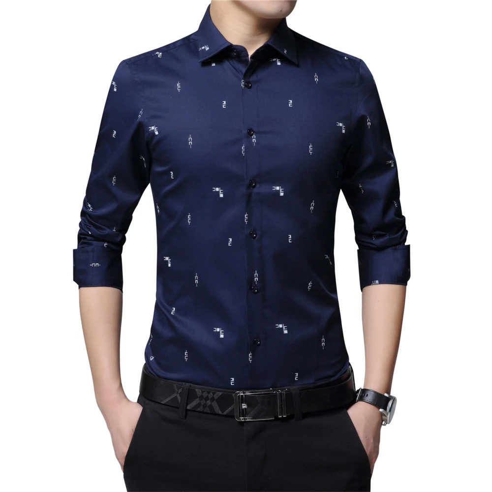 Korean men's dress shirts Clearance