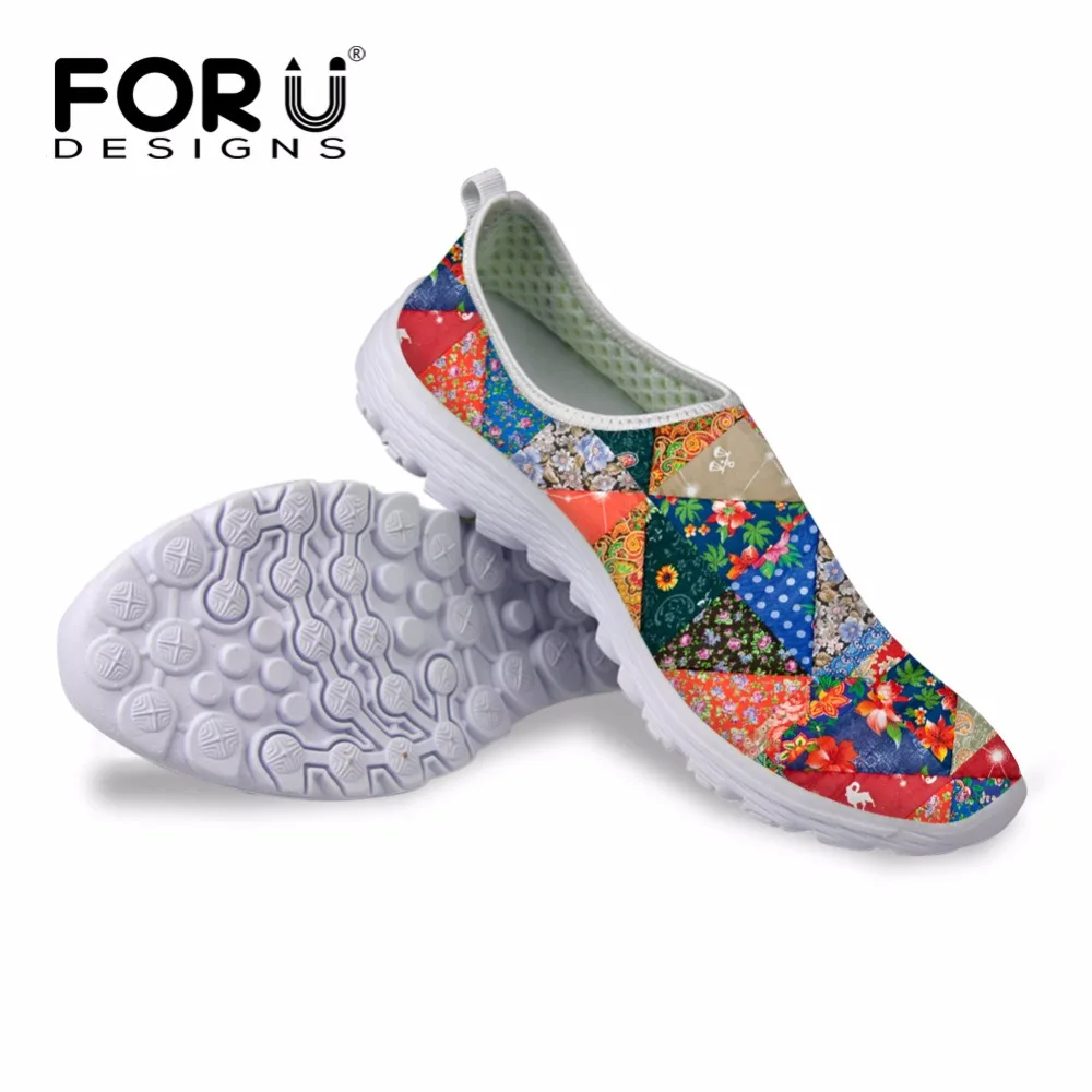 FORUDESIGNS Summer Air Mesh Shoes Women's Casual Shoes Fashion Walking Shoes Women Walking Shoes Breathable Sneakers Custom