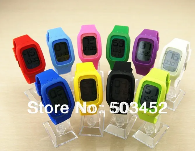 

Newest Digital Watch 50pcs/lot,Silicone Kid's Watch Lovely Children Watch Excellent Led Watch,Several Colors Are Available