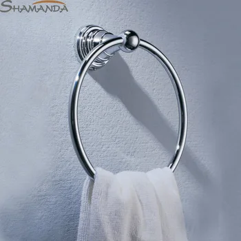 

Free Shipping Fashion Modern Bathroom Accessories Products Solid Brass&zinc Alloy Chrome Finished Towel Ring,towel Holder-95005