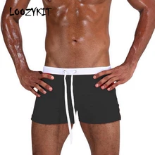 Loozykit летние мужские шорты для плавания на завязках, пляжные шорты для серфинга, быстросохнущие шорты для купания на молнии, Мужской морской костюм, 3XL