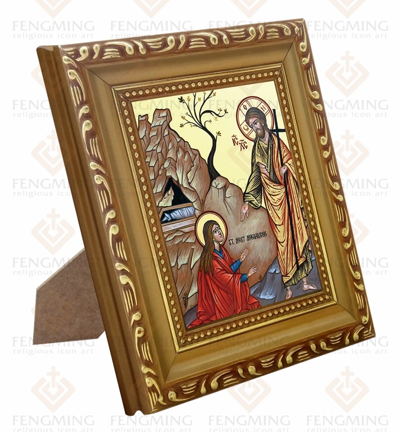 Высококачественная деревянная фоторамка православной церкви lcon of Saint Mary Magdalene