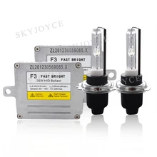35 w Kit de Conversão HID Cnlight 4300 k H1 H7 H11 D2H 6000 k ESCONDEU Lâmpada De Substituição Rápida Início Brilhante DLT F3 35 w ESCONDEU Lastro Reactor