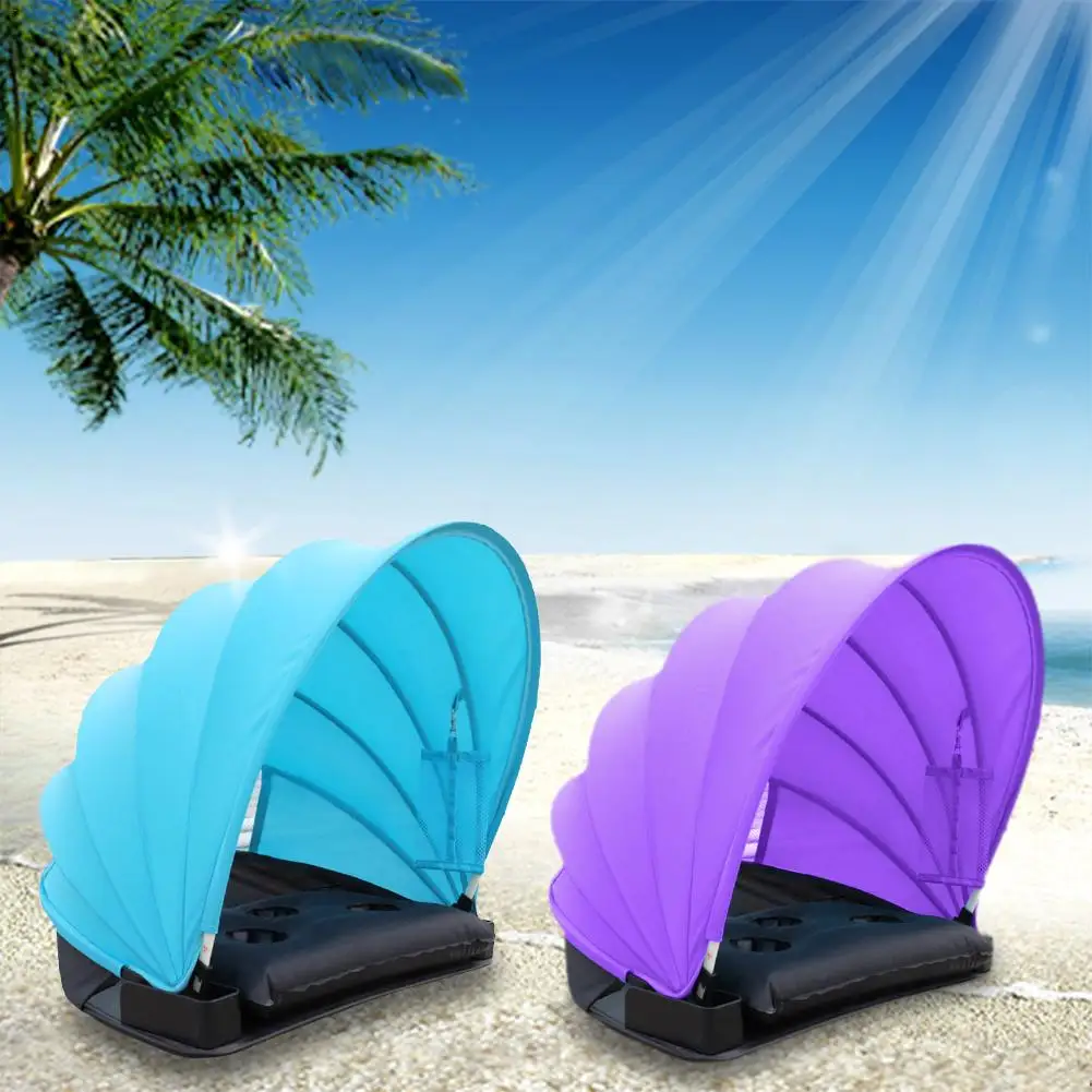 

2018 Outdoor Beach Personal Sun Protection Umbrella Mini Personal Face Shade PVC Cold Protection Tent For Summer Beach Umbrella