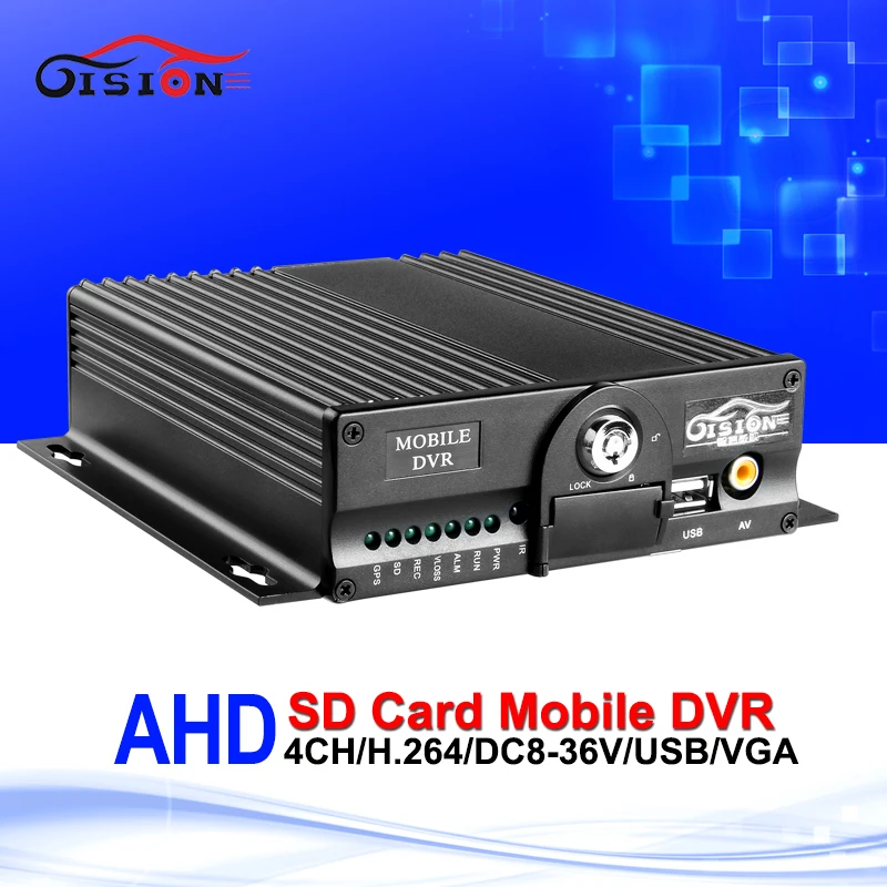 

Newest 4CH HD 720P AHD Car Mobile Dvr Dual SD Card 24H Monitoring CCTV Surveillance System Car Recorder Dvr For Bus Taxi