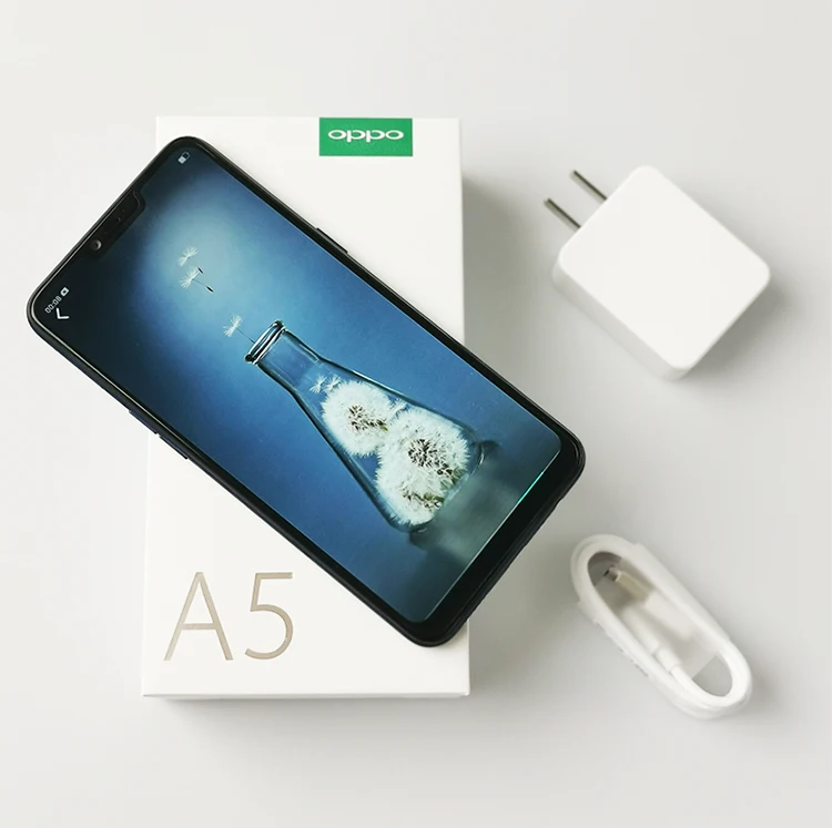 Смартфон OPPO A5, 6,2 дюймов, полноэкранный, с глобальной ПЗУ, Восьмиядерный процессор Snapdragon 450, 4230 мА/ч, 6G/64G, 13 МП, OTG, Android 8,1