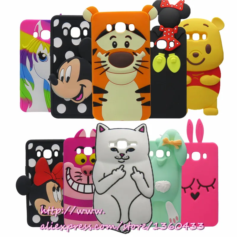 

For Samsung Galaxy J5 2016 3D Rose Rabbit Case For Samsung Galaxy J5 2016 Case J510 J5+ J510F J5100 High Quality Soft Silicone