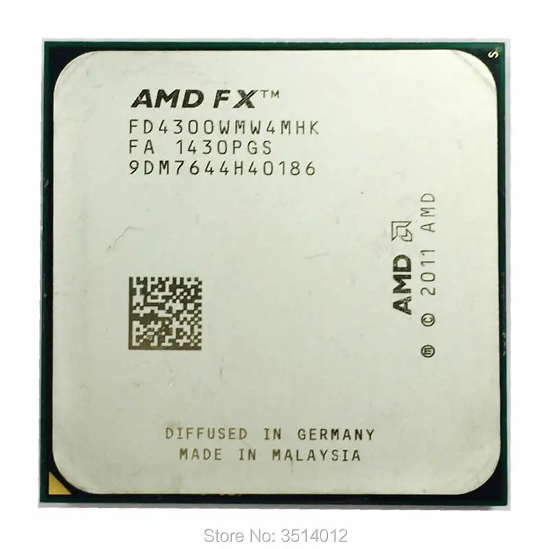 AMD FX-Series FX-4300 FX 4300 3,8 ГГц четырехъядерный процессор FD4300WMW4MHK Socket AM3