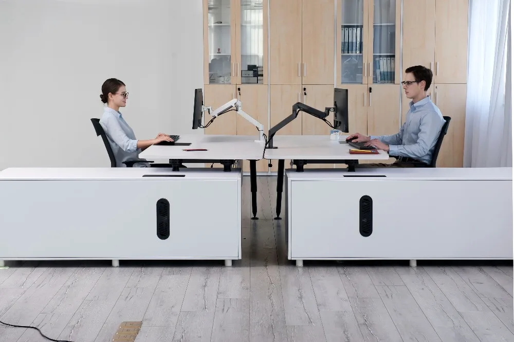 Hyvarwey-alumínio Altura Ajustável Monitor Titular Desk Stand Único Braço Gás Spring Mount Bracket 1732 Oz1 - Image 3
