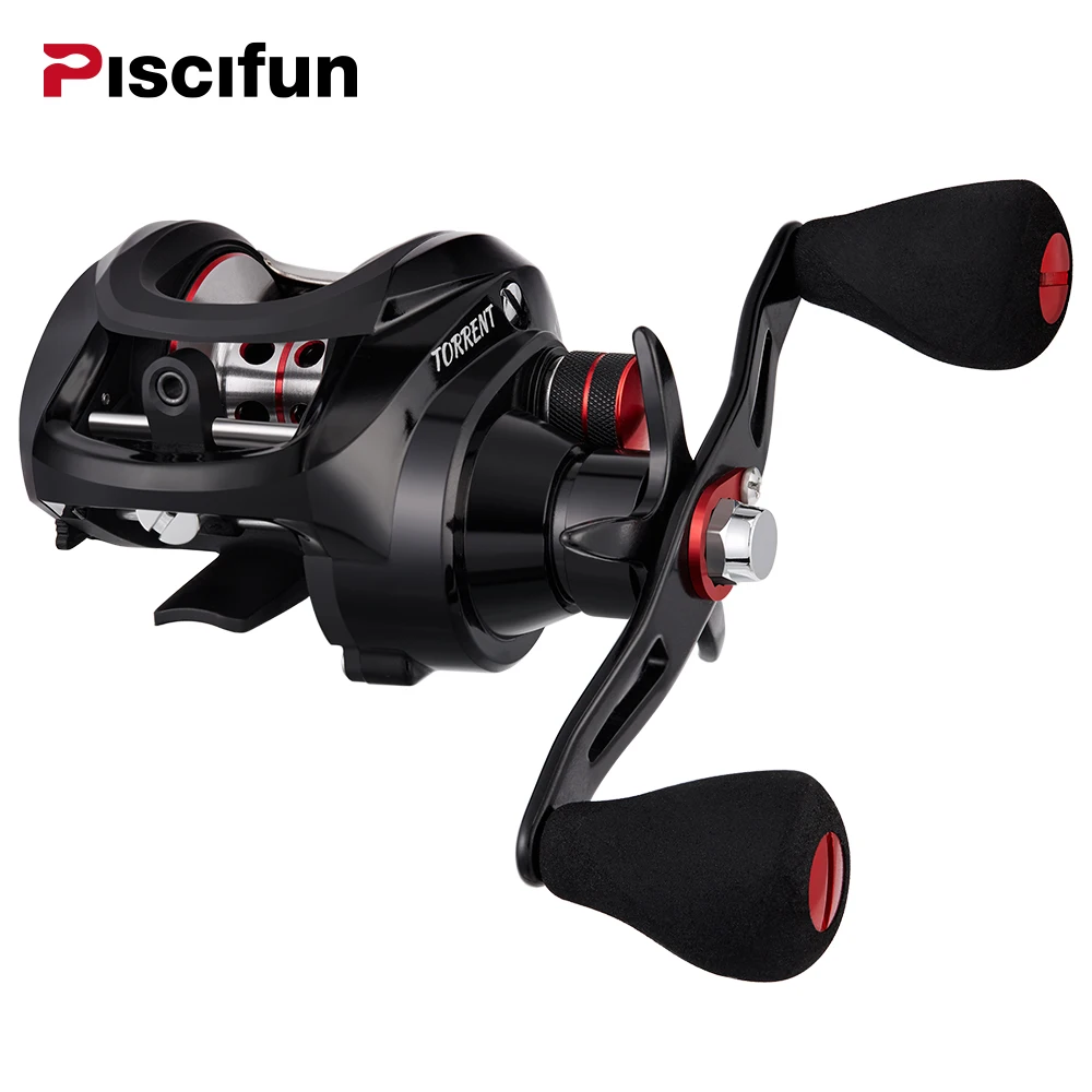 Piscifun سيل بكرة Baitcasting 8.1 كجم الكربون السحب 7.1: 1 5.3: 1 والعتاد نسبة 6 محامل الانظار المغناطيسي الفرامل الصيد بكرة
