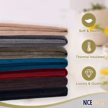 Nicetown Classic – Velvet Textured Woven Home Theater Grommet Top Blackout Curtains (One Piece, W52xL84/96-inch, Ruby Red)