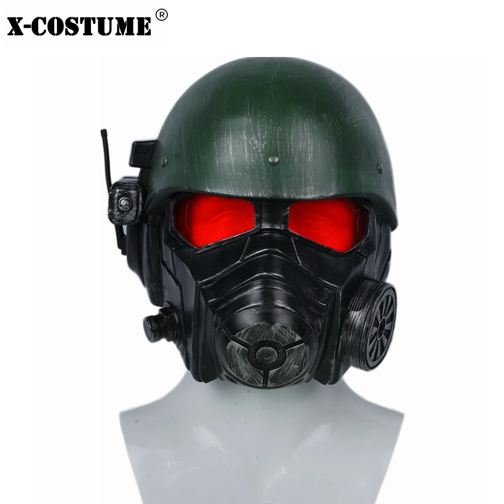 

Fallout 4 Veteran Ranger Helmet Game Cosplay Mask Riot Armor Full Head High Quality Resin Helmet Halloween Festival Party Prop